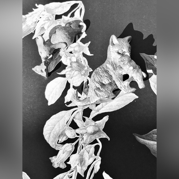 Vintage Pewter Miniatures of Cat & Mouse Figurines - Picture 4 of 6